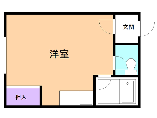 ハイツカレッヂ若草の間取り