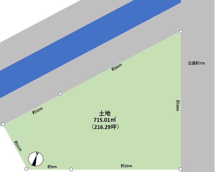 里庄町里見2売地の土地図