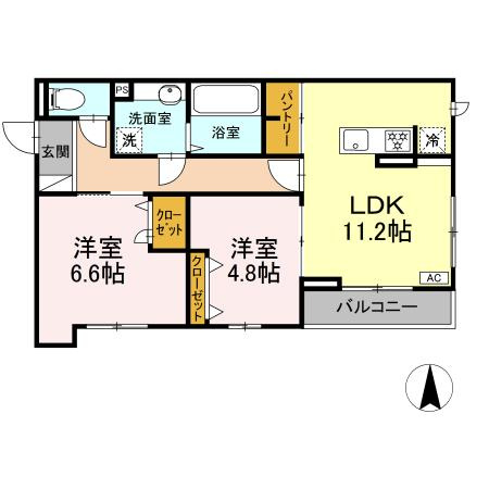 ウェルフィールドの間取り