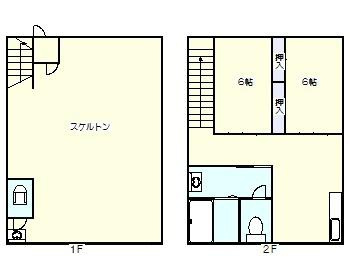 大林町 岡田様貸店舗の間取り