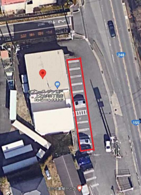 上之山三丁目店舗の周辺