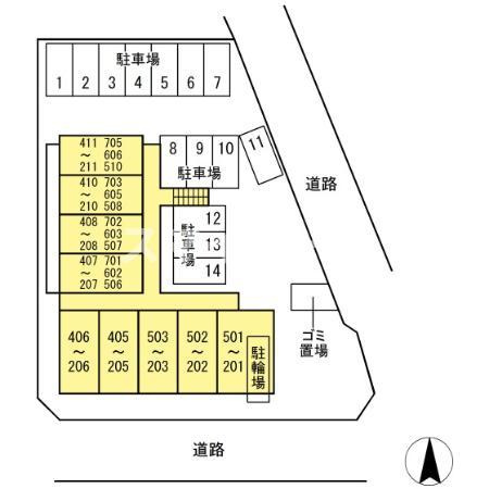 アルカンシェルの区画図