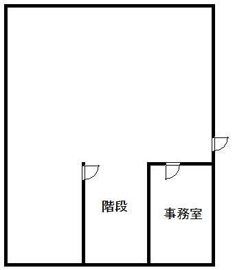 松江町 貸店舗の間取り
