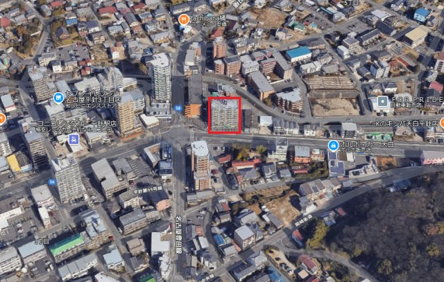 スカイハイツ平針の地図