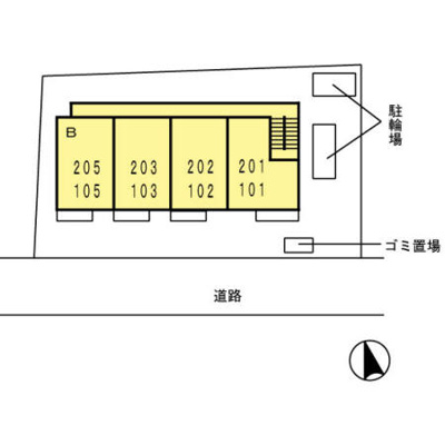 【区画図】 | サンライズ柄沢 西館