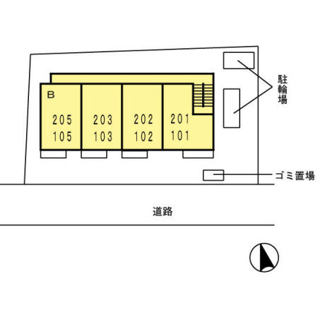 【区画図】 | サンライズ柄沢 西館