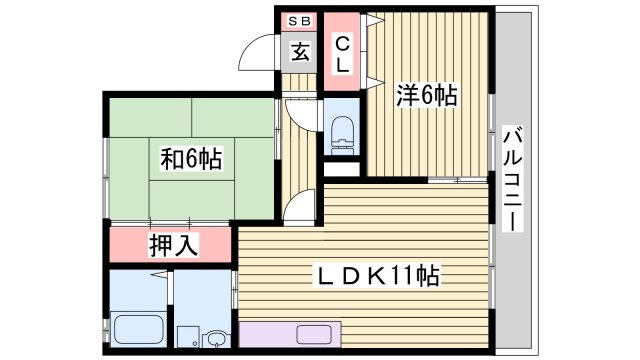ファミールコート・Ｋ　Ａ棟の間取り