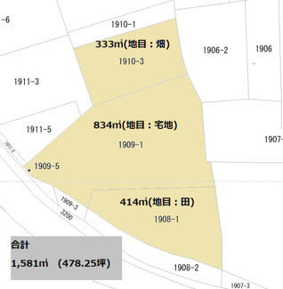 【区画図】 | 姶良市三拾町　(全3筆)