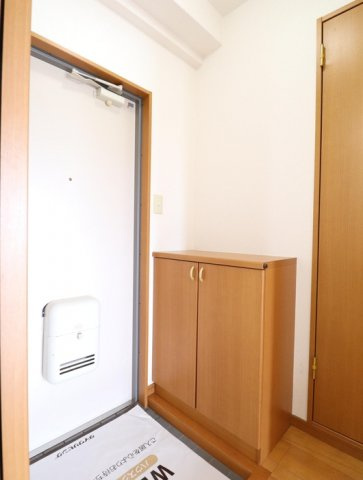 熊本市南区近見９丁目のアパートの玄関