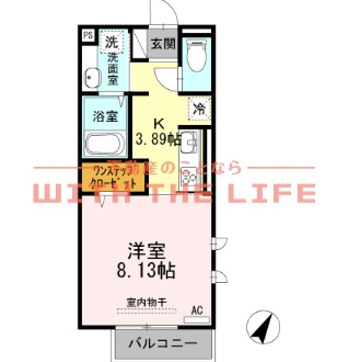 ベルネージュⅡ【10，000円キャッシュバック対象物件】の間取り