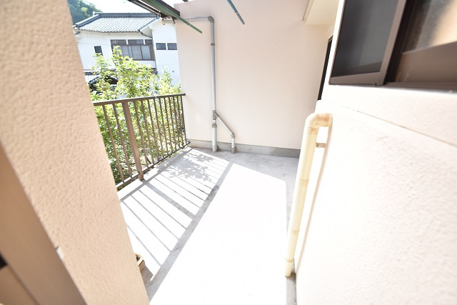 椋田アパート（11丁目）のバルコニー