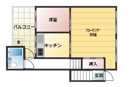 椋田アパート（11丁目）の間取り