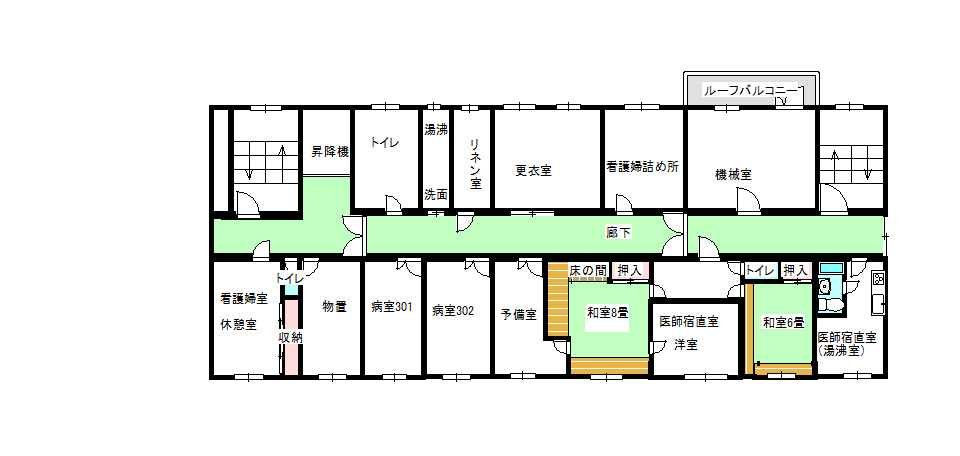笠岡市笠岡売ビルの間取り|3階間取図