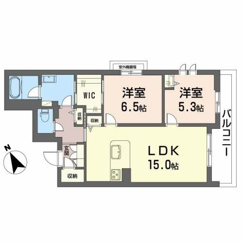 プレステージ櫛原の間取り