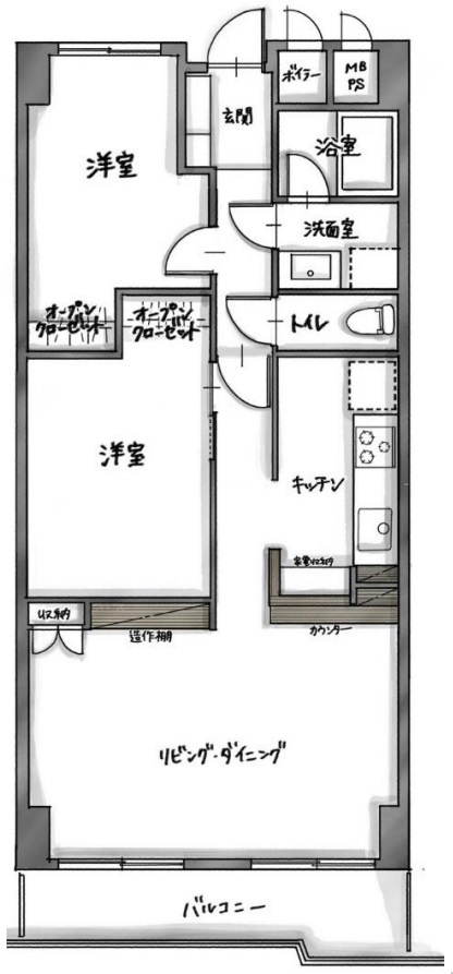 ヴェルドミール支倉の間取り