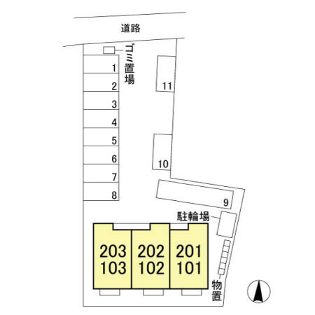 レガーロ潟町の区画図