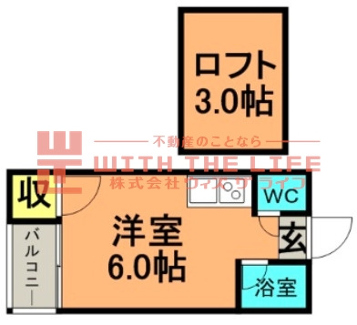 カサブランカ御井【キャッシュバック対象物件】の間取り