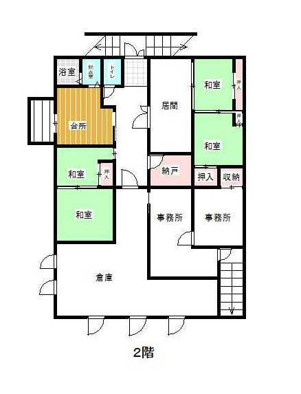 西山町5丁目 貸店舗の間取り
