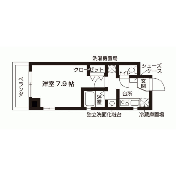 フェイバル二条の間取り