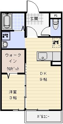 楽園　Ｂ棟の間取り