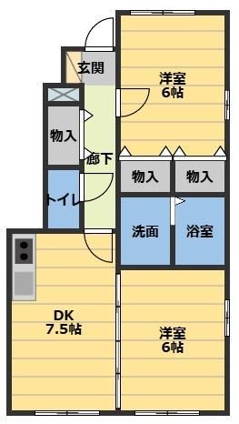 エステート陽だまりの間取り