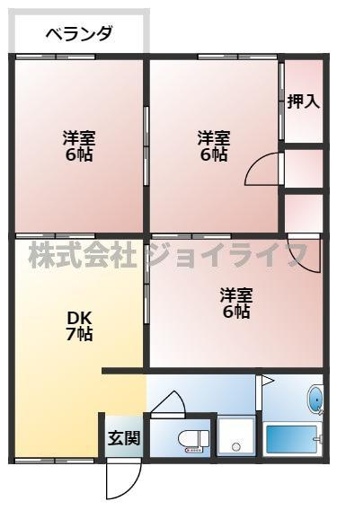 クローバーハイツの間取り
