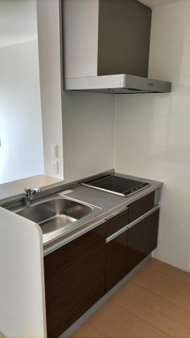 大野駅徒歩5分　ピオニーハウス(家賃半額補助対象物件）のキッチン|お料理しやすいキッチンです