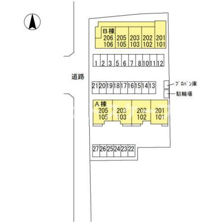 アスター　Ａの区画図|高崎、前橋エリアのお部屋探しはエンドスケープまで！お客様の理想お聞かせ下さい♪