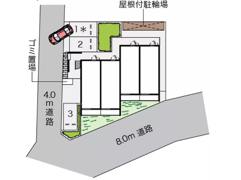 レオネクストラベンダーの区画図