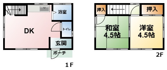 三階貸家の間取り