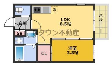 【間取り】 | ハーモニーテラス志賀町Ⅸ | 間取りです。
