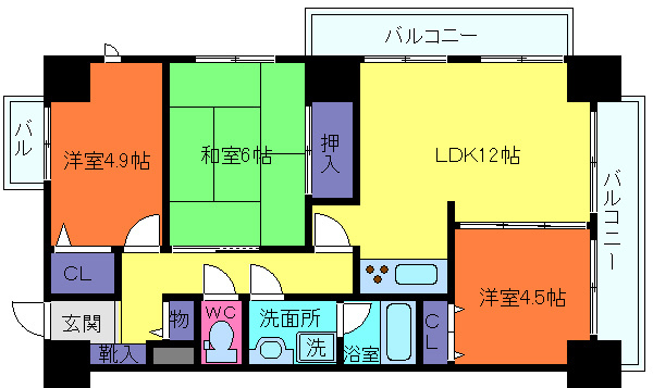 コンブリオアダチの間取り