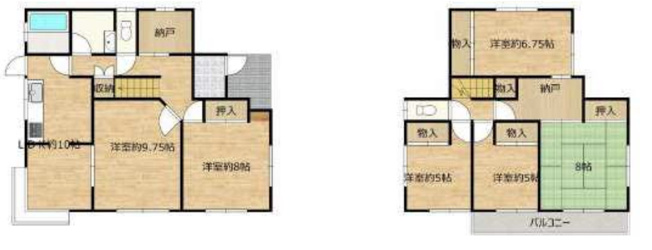 【間取り】 | 東松山市旗立台　中古戸建