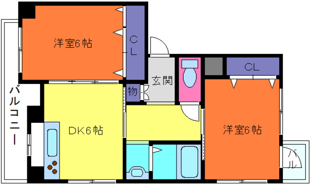サンヴェール青谷の間取り