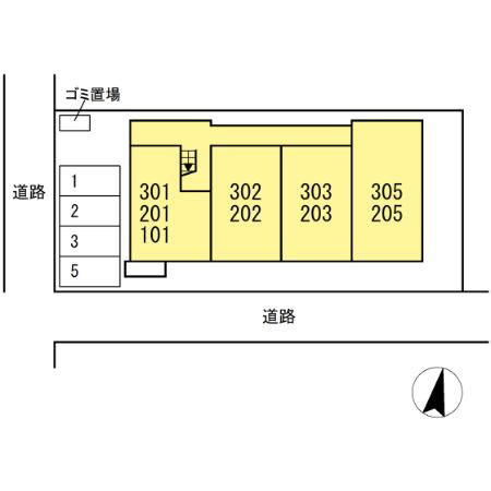 ローレルハイムの区画図