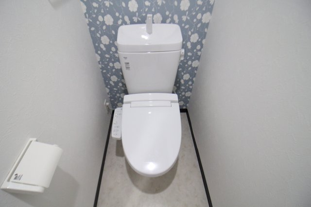 グランパシフィック花園北Ⅱのトイレ|落ち着いた色調のトイレです