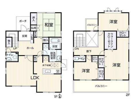 【間取り】 | 姫路市白浜町寺家２丁目　中古戸建 | 4LDKです。