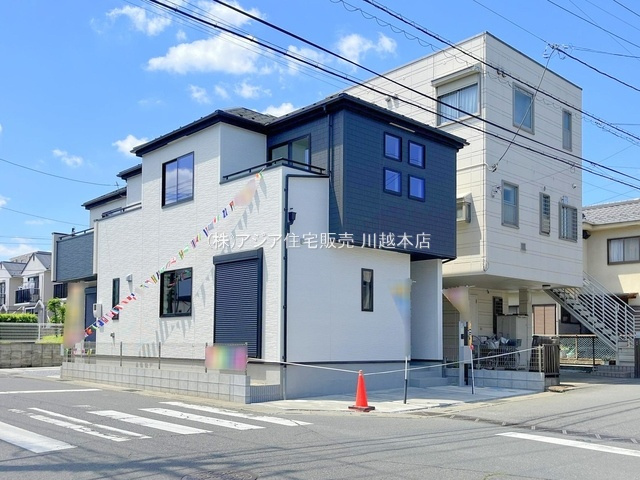月々８万円台～　新築戸建　川越市稲荷町5期の外観|南東×北東　角地