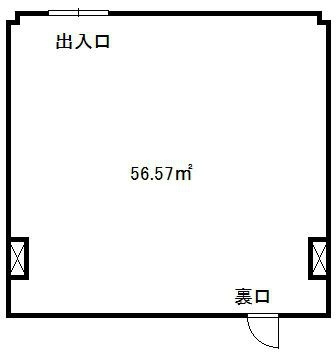 幸田町 ジュネス三ヶ根 1階貸事務所の間取り