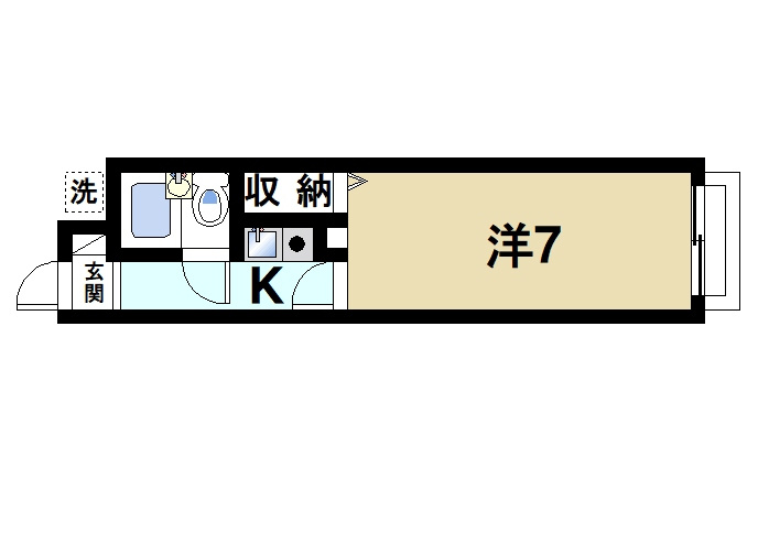 コーポあすなろAの間取り