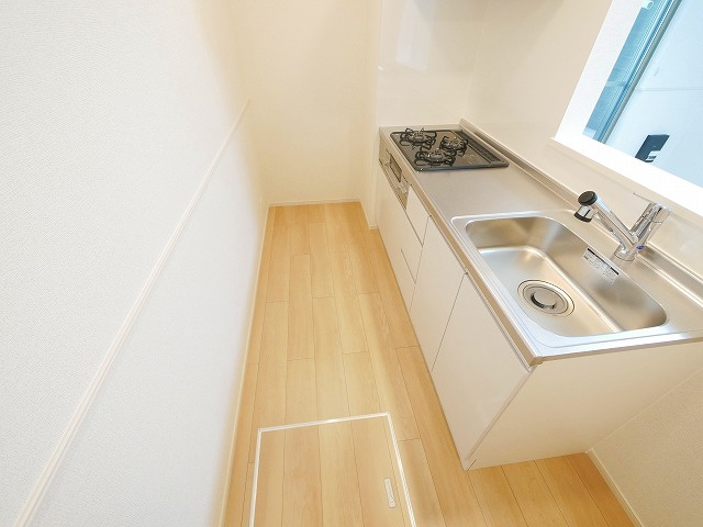 アプリコットⅢのキッチン|きれいなキッチンです