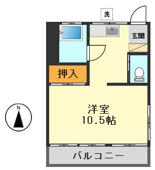 正和コーポの間取り
