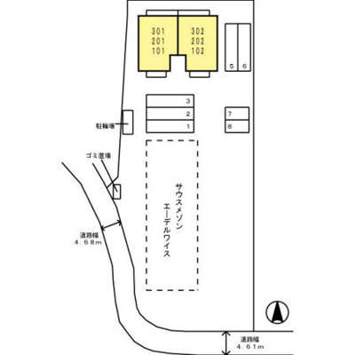【区画図】 | サウスメゾンムーランルージュ