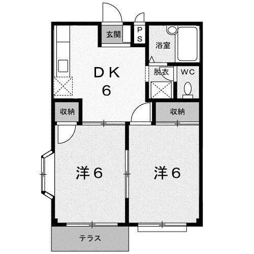 【間取り】 | エルディムのぞみⅡ