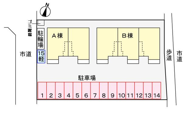 コスモフランBの区画図