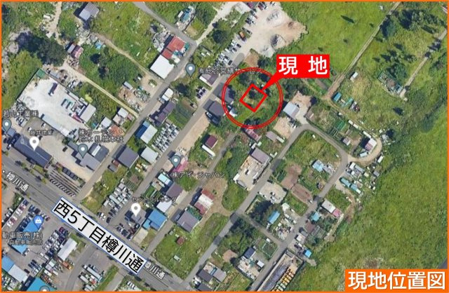 北区新琴似町の地図|航空写真位置図