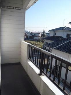 宮代天神前住宅のバルコニー