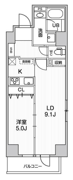 ＢＬＡＵ菊川の間取り