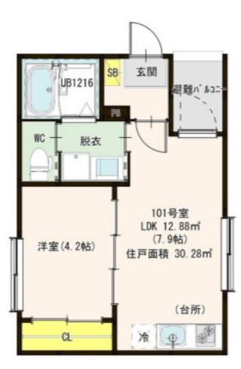 【間取り】 | ハーモニーテラス平野市町