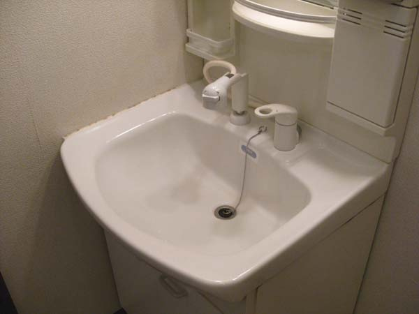 メープルコートA棟の洗面所|洗面所です